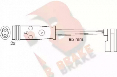 R BRAKE 610370rb -  Сигнализатор, износ тормозных колодок